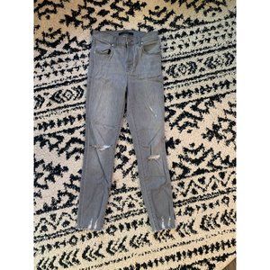 J. Brand premium denim grey jeans alana high rise crop 24